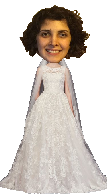newsha in wedding dress
